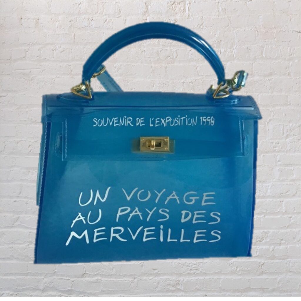 Retro Paris Transparent Handbag - Souvenir De L’exposition 1998