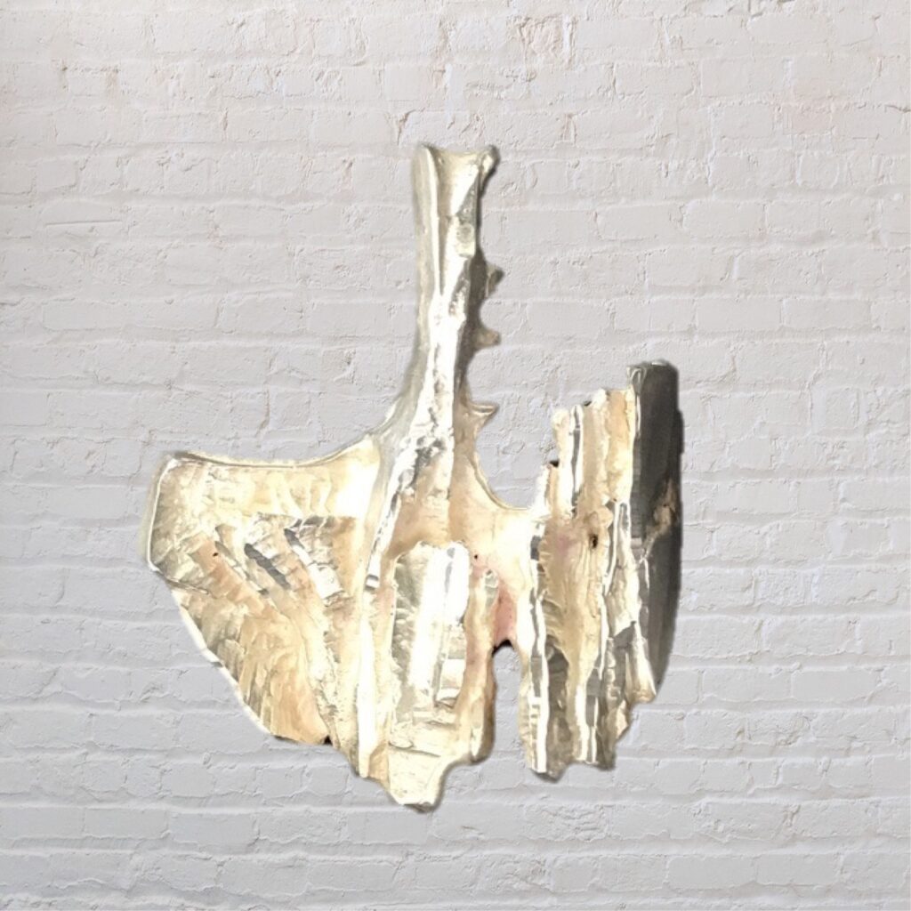 Stunning mid century brutalist Sterling Silver pendant.