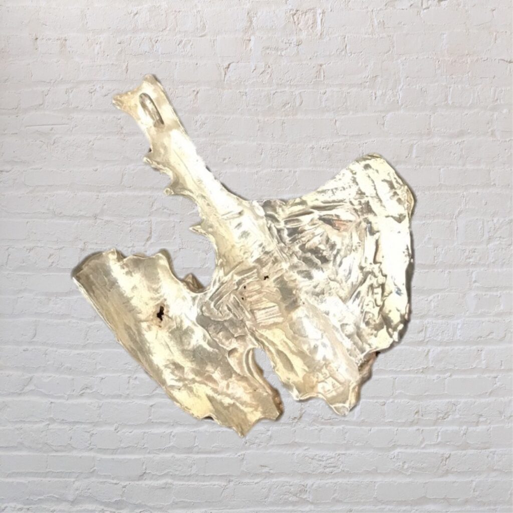 Stunning mid century brutalist Sterling Silver pendant.