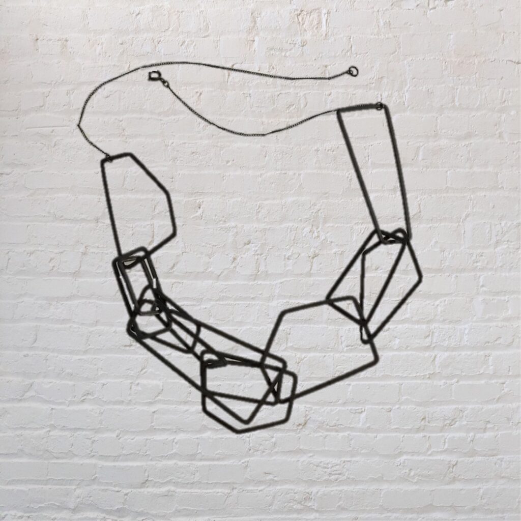 1980's Designer Geometric Necklace