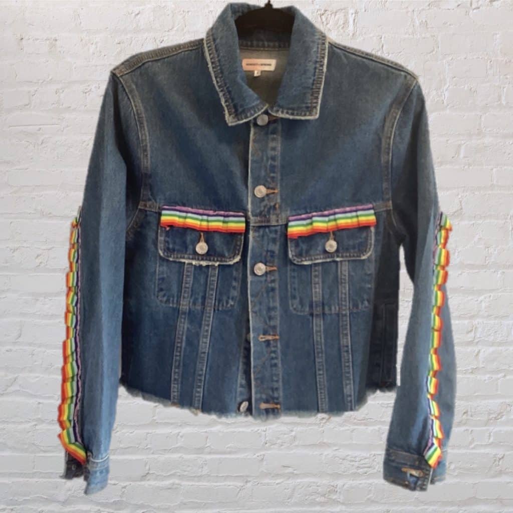 Gay Pride Denim Jacket by 'Sunset & Spring'