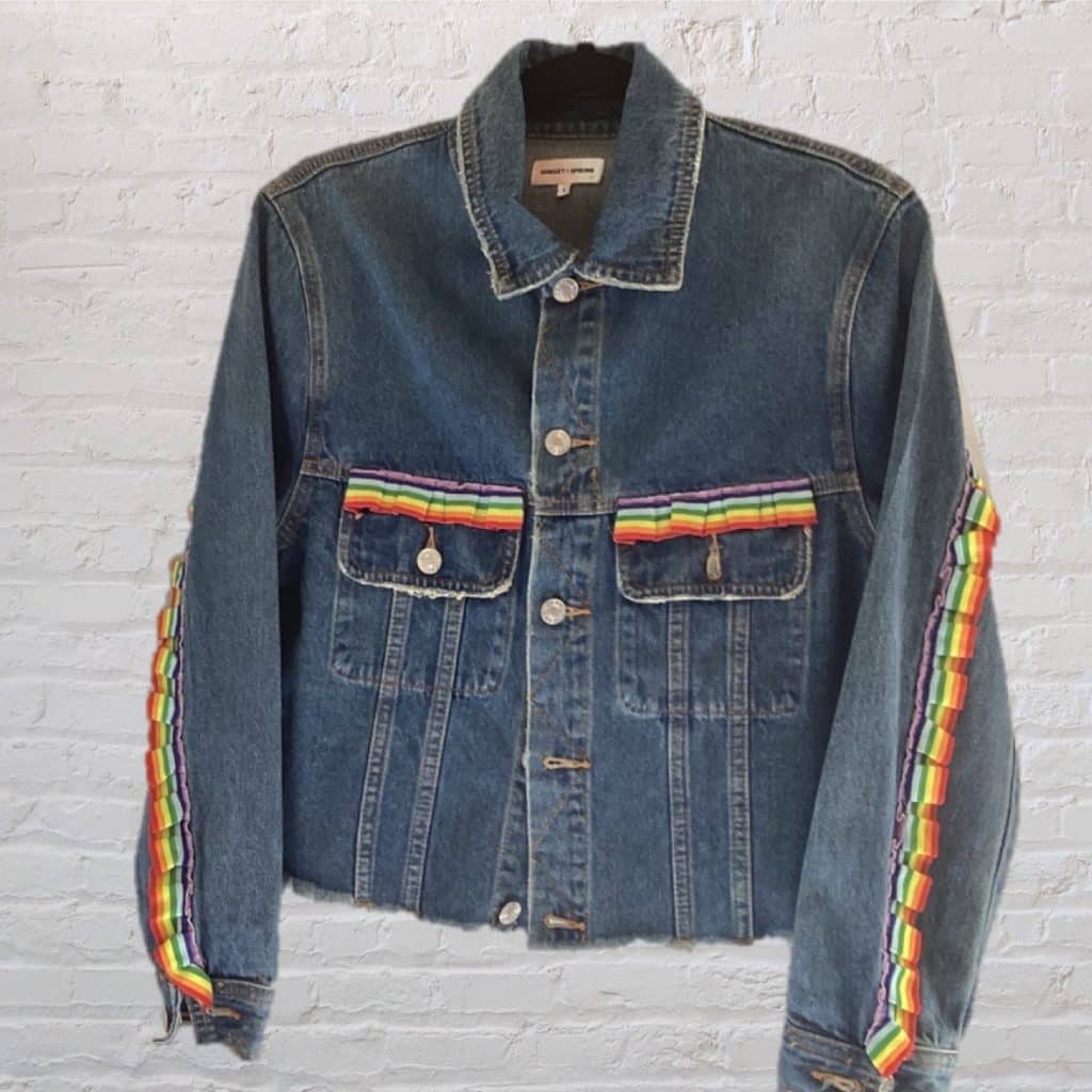 Gay Pride Denim Jacket by 'Sunset & Spring'