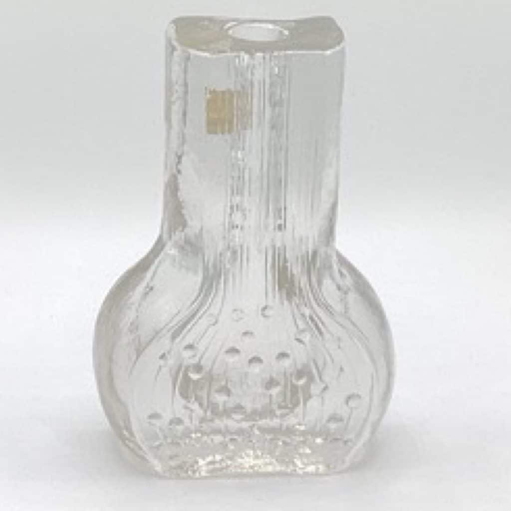 Iconic 1970's Textured Glass Vase by Georgeshütte Germany