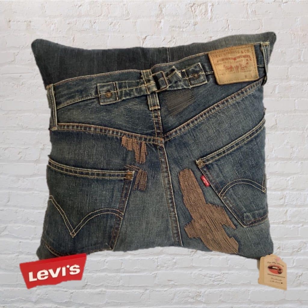 Special Edition Vintage Levi’s Jeans Cushion | Cactus Design