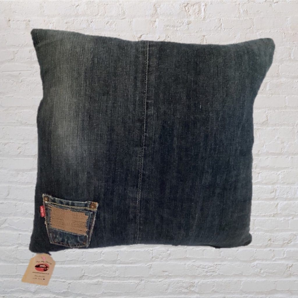 Special Edition Vintage Levi’s Jeans Cushion | Cactus Design - Image 6