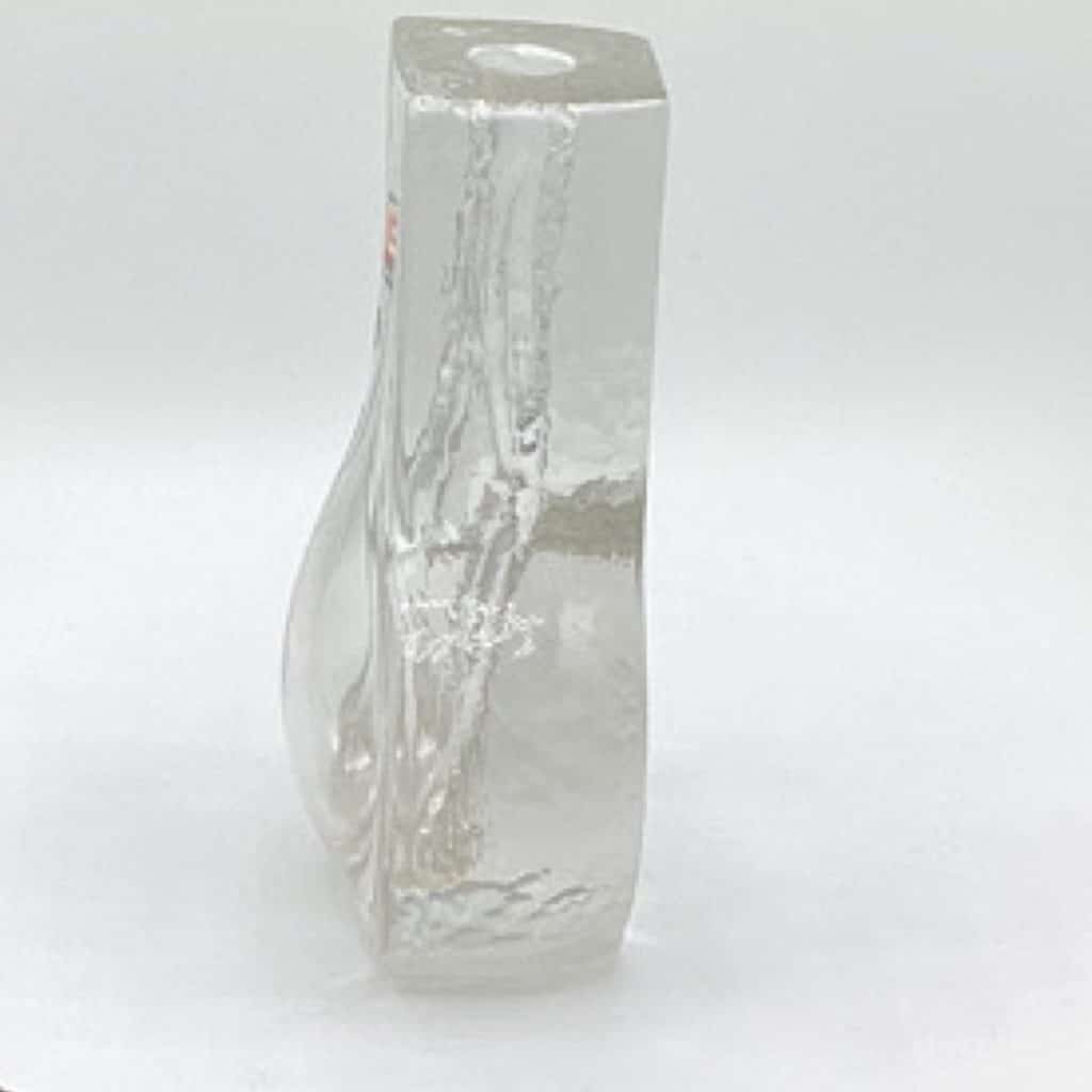Iconic 1970's Textured Glass Vase by Georgeshütte Germany