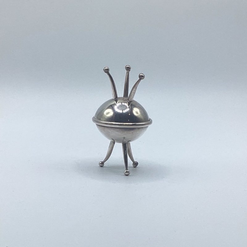 Vintage Sterling Silver sputnik space age Ring Holder
