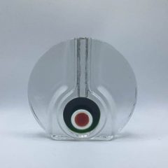 Retro 70's Glass Vase | Bulls eye Vase by Walther