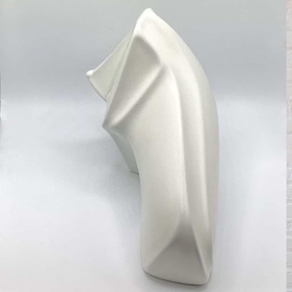 Jonathan Adler Basset Hound | Huge White Pottery Sculpture