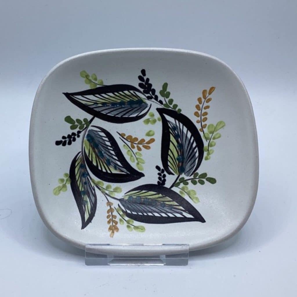 Vintage 1950's Denby Pottery Hand painted Stylised Pin Dishes