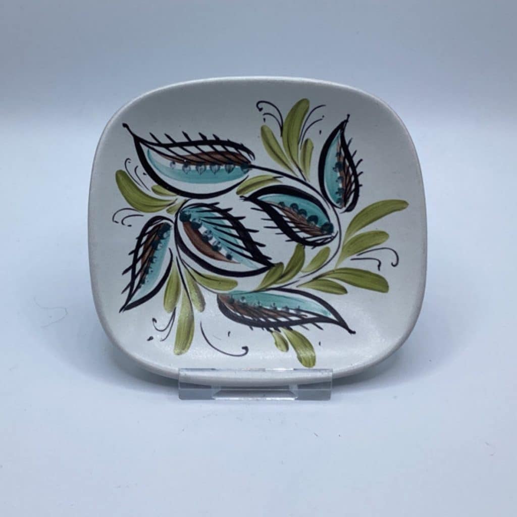 Vintage 1950's Denby Pottery Hand painted Stylised Pin Dishes