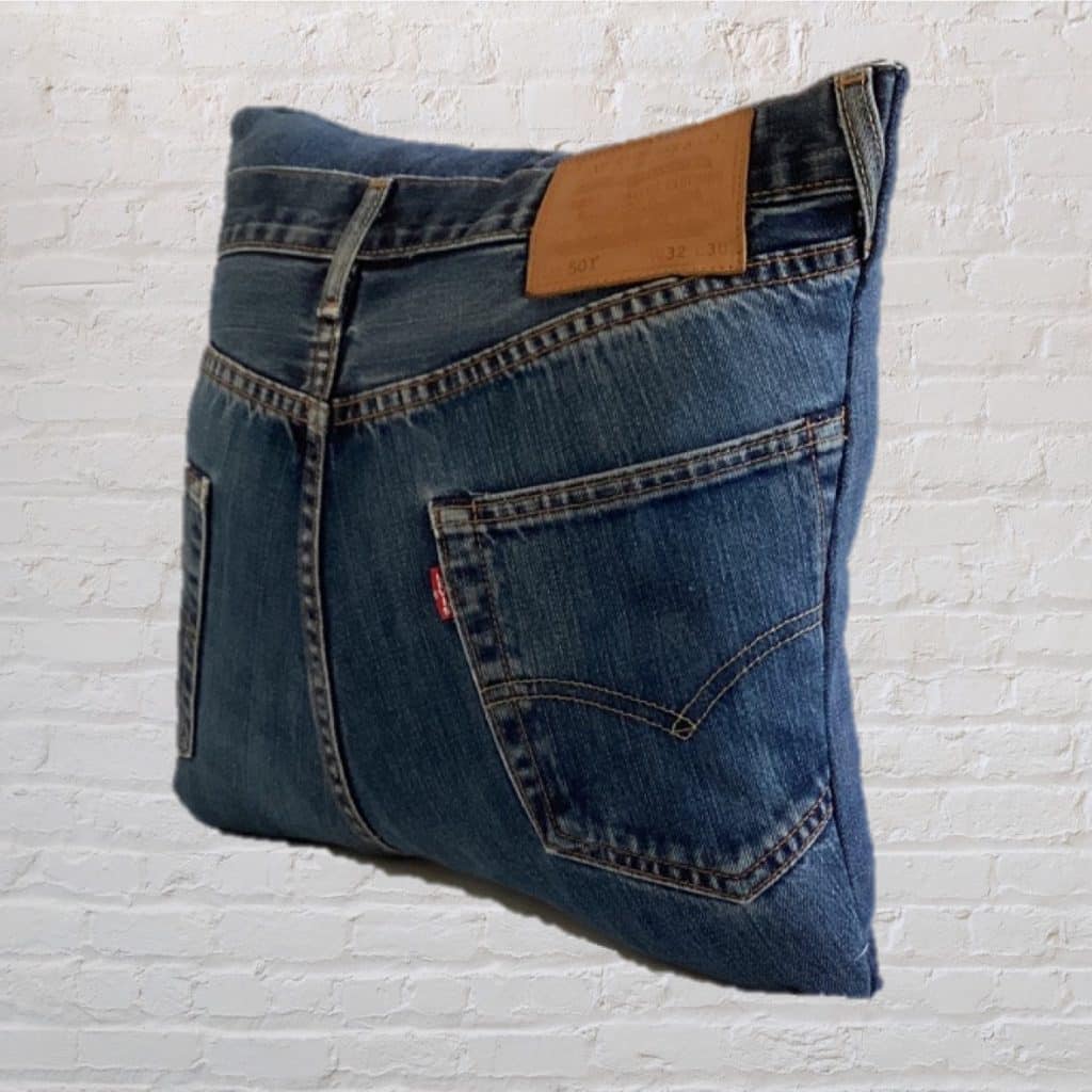 Funky Blue Levi's 501 'BIG LEVIS ' Jeans Cushion