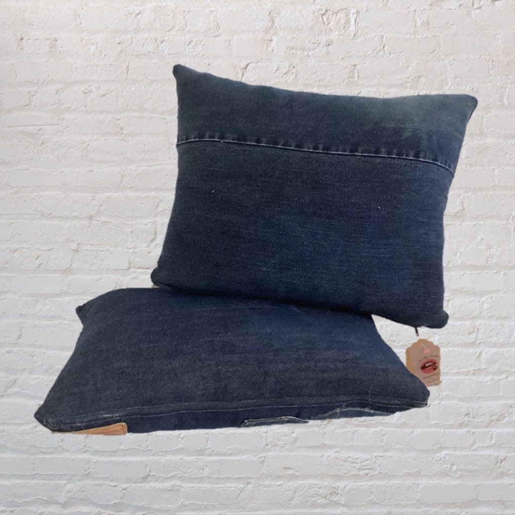 Dark Blue Pocket Cushions | Vintage Levi's 501 Jeans Pillows