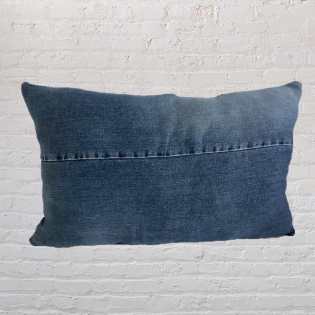 Recycled Levi's Denim Pillow | oversized large 501 Jeans Cushion