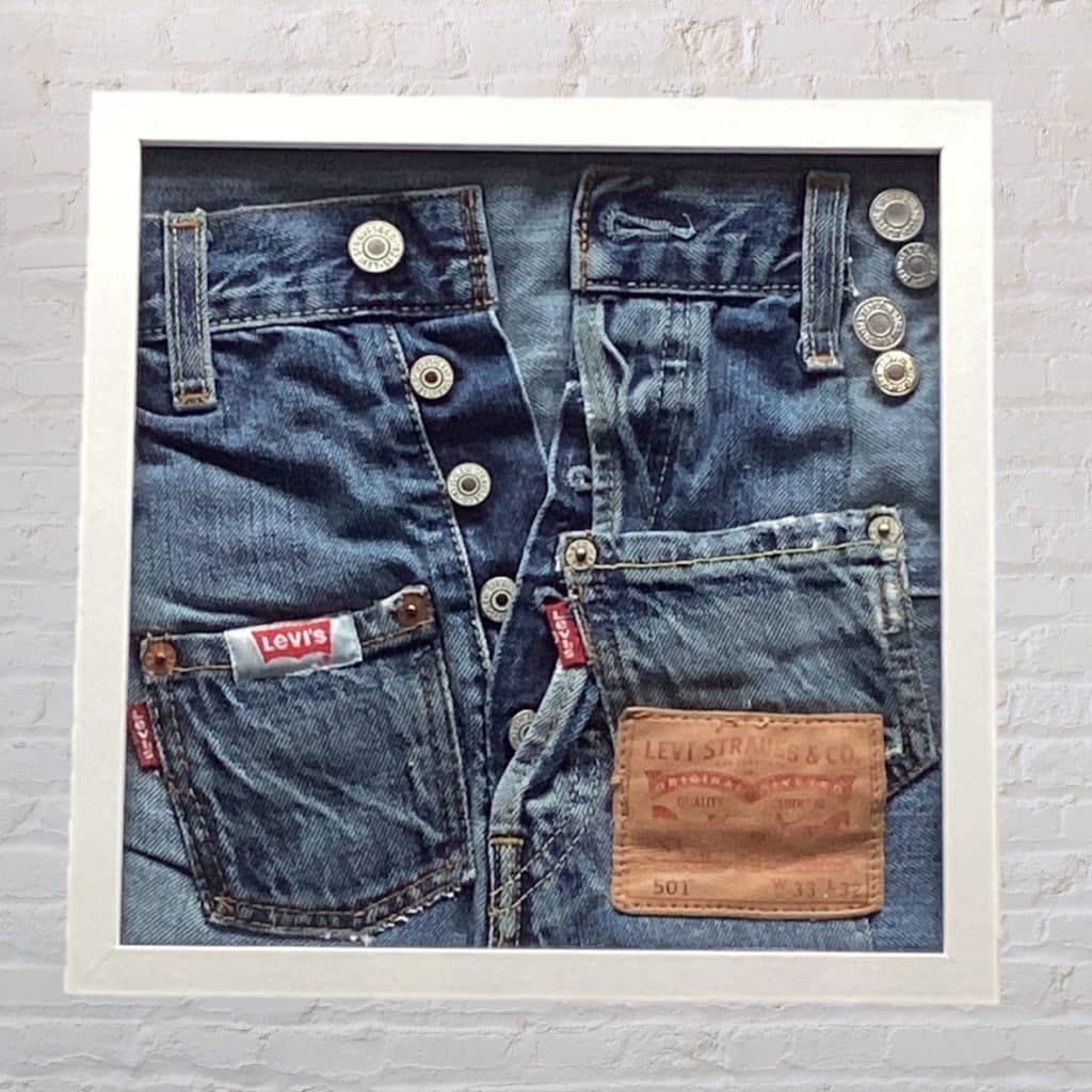 Levi’s 501 Jeans Picture | Handmade Denim Jeans & Studs Vintage Display