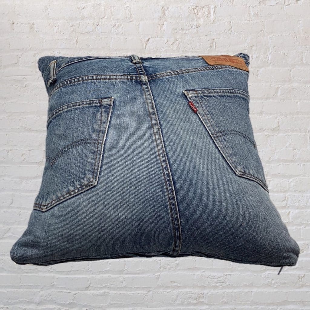 Designer Blue Denim Pillow | Vintage Levi's Bum Cushion 🍒