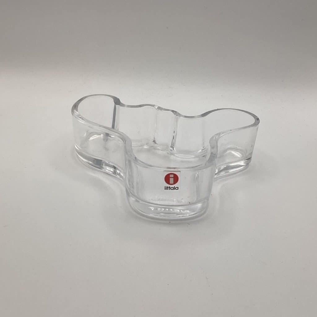 Midcentury Iittalia Finland Glass | Alvar Alto Glass Bowl