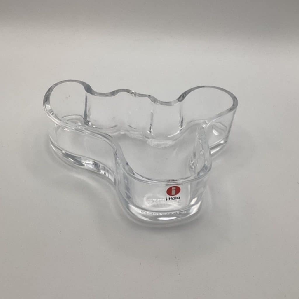 Midcentury Iittalia Finland Glass | Alvar Alto Glass Bowl