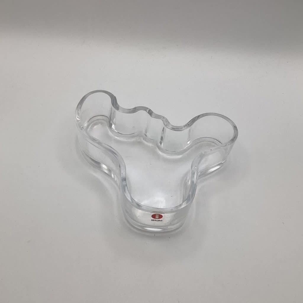 Midcentury Iittalia Finland Glass | Alvar Alto Glass Bowl