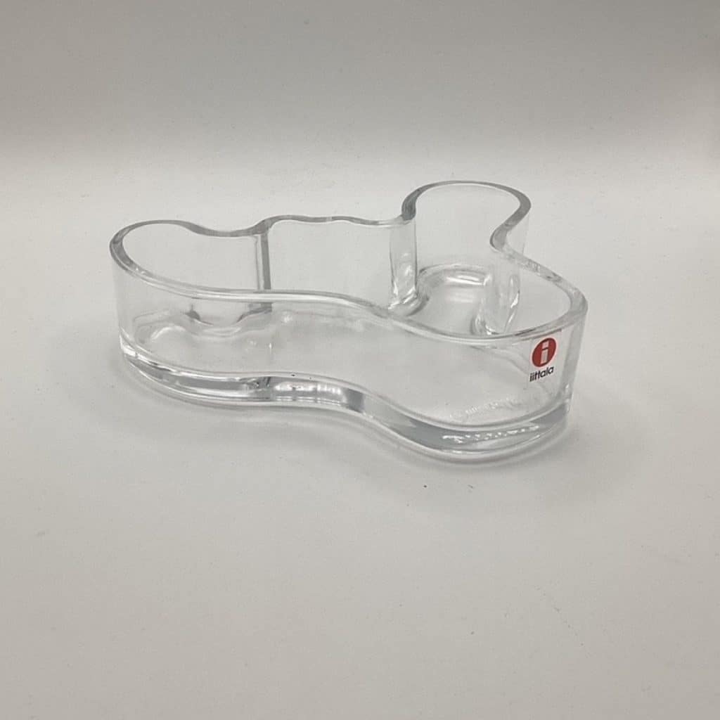 Midcentury Iittalia Finland Glass | Alvar Alto Glass Bowl