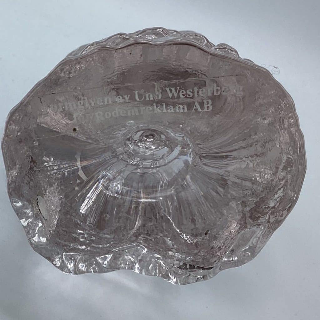 Vintage Pukeburg Glass Sculpture Abstract Lady Figurine