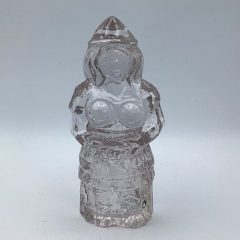 Vintage Pukeburg Glass Sculpture Abstract Lady Figurine