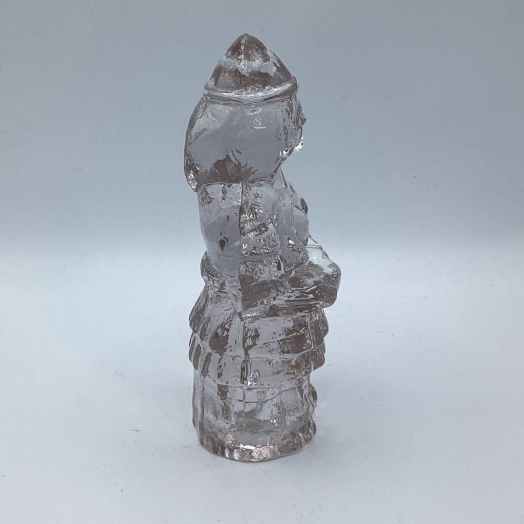 Vintage Pukeburg Glass Sculpture Abstract Lady Figurine
