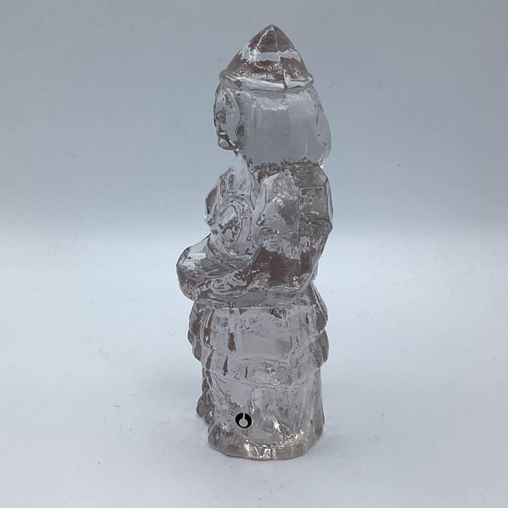 Vintage Pukeburg Glass Sculpture Abstract Lady Figurine