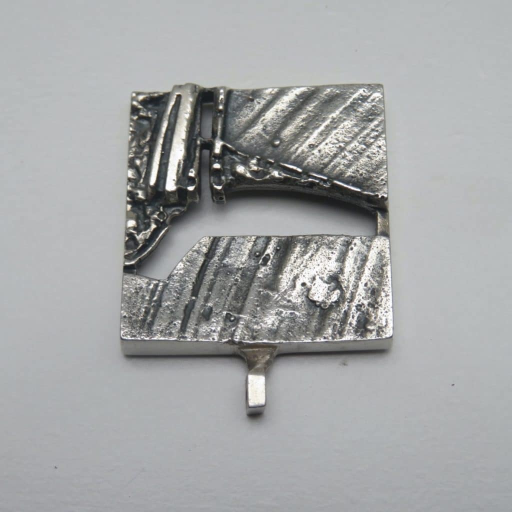 Modernist Silver Pendant Finland | Kultaseppa Oy Turku Stunning Abstract Art
