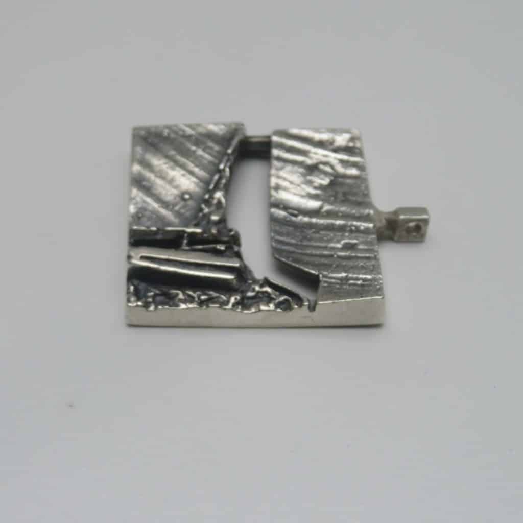 Modernist Silver Pendant Finland | Kultaseppa Oy Turku Stunning Abstract Art