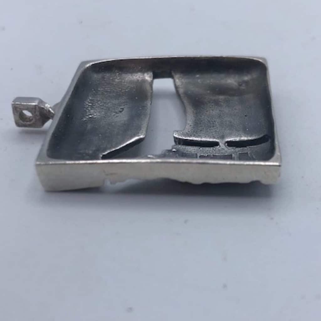 Modernist Silver Pendant Finland | Kultaseppa Oy Turku Stunning Abstract Art