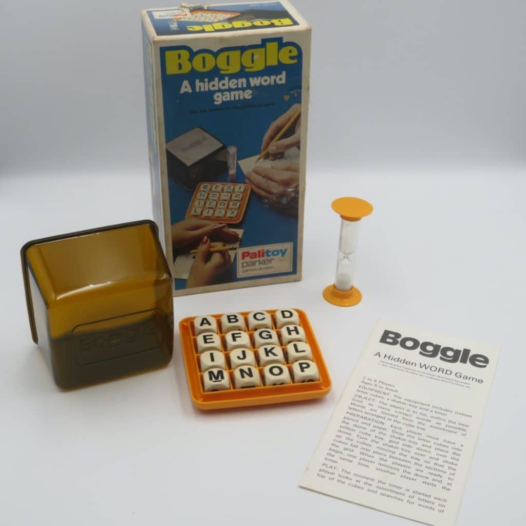 Boggle Vintage 1970s Game | Palitoy Parker Brothers Retro Toy