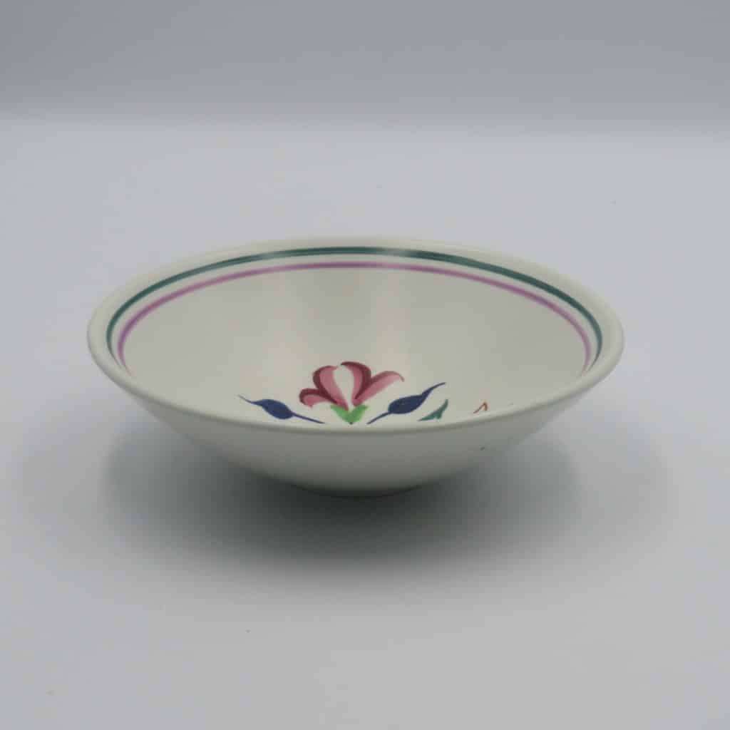 Poole Pottery floral dish | Mid Century abstract hand painted bowl
