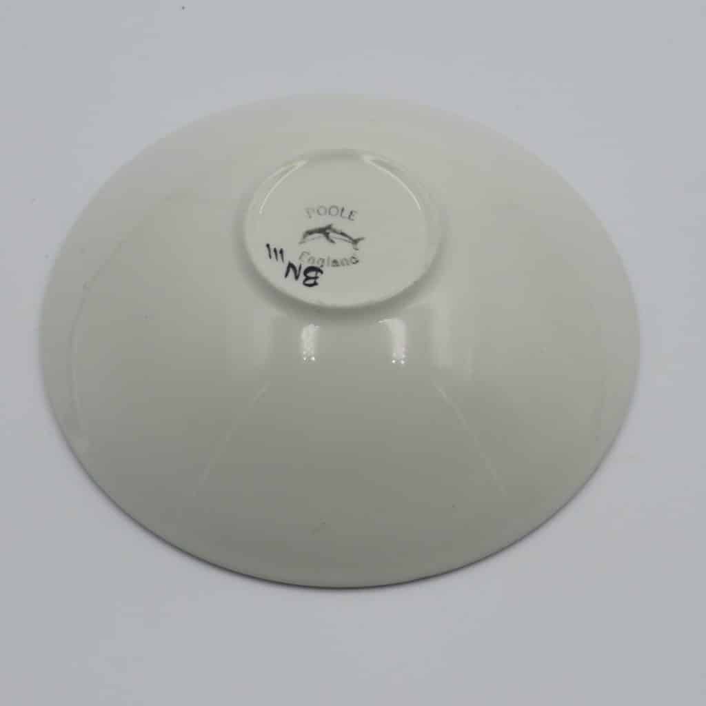 Poole Pottery floral dish | Mid Century abstract hand painted bowl