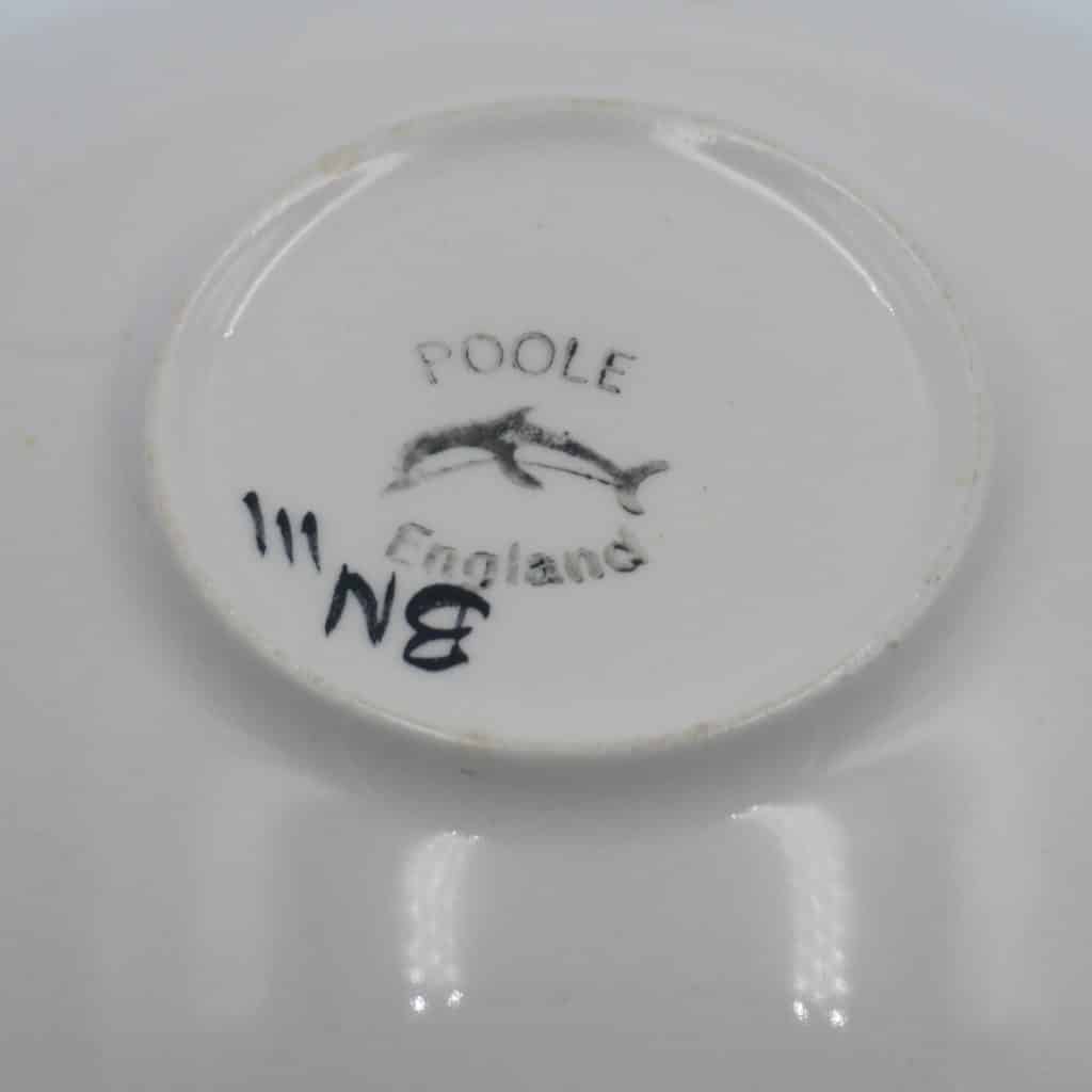 Poole Pottery floral dish | Mid Century abstract hand painted bowl
