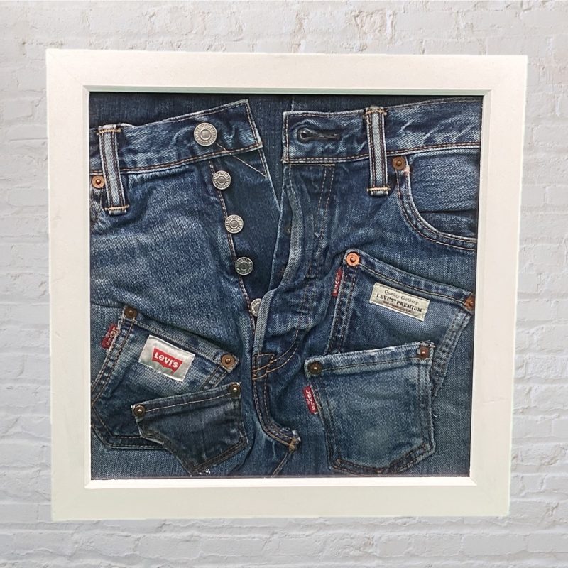 Amazing Levi’s Jeans WallArt |  Framed Unique Levi’s 501 Art Montage