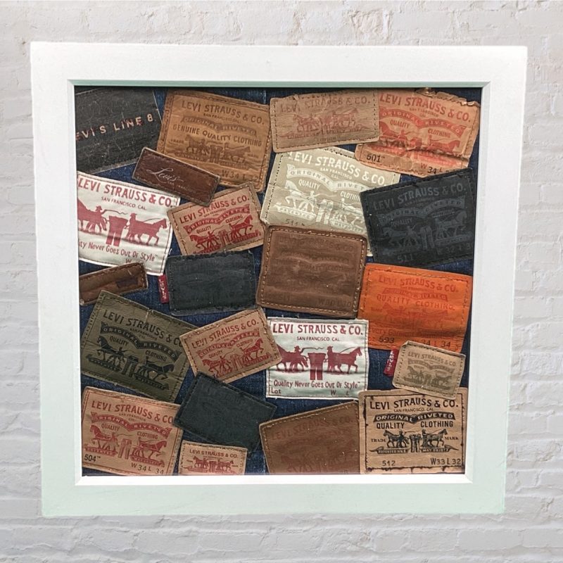 Vintage Levi’s Jeans Tabs | Framed Iconic Fashion Wall Art Montage