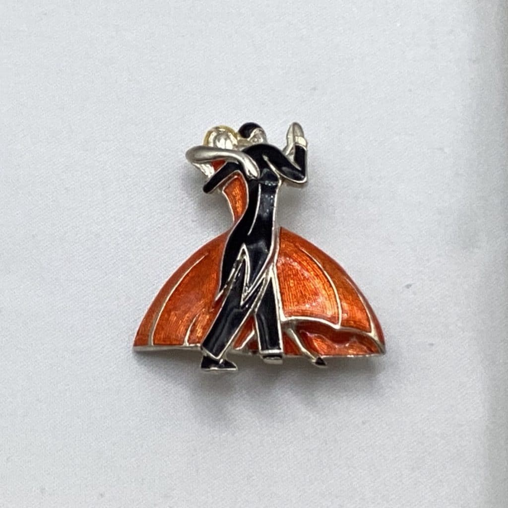 Clarice Cliff Enamel Brooch | Art Deco Dancers by Past Times