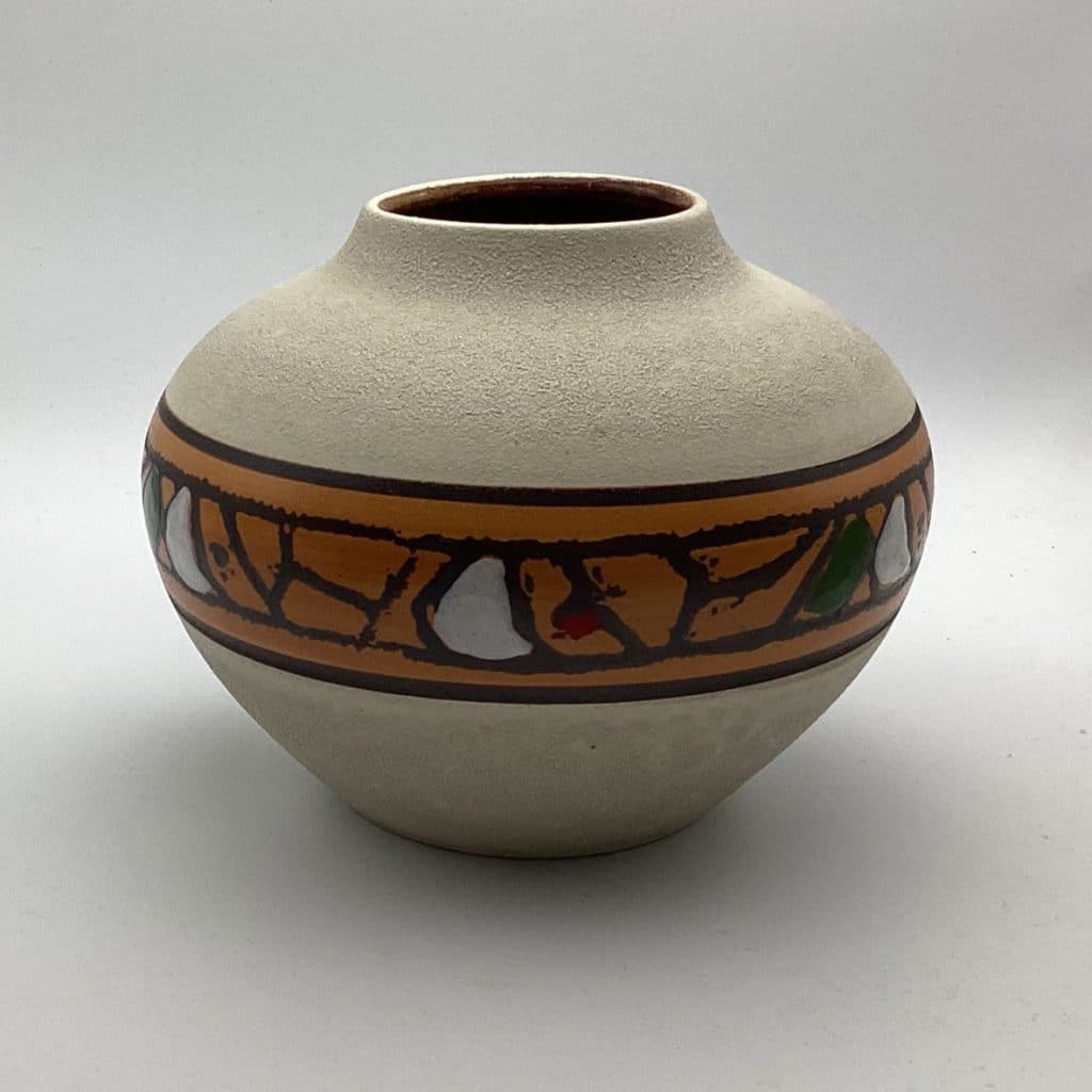 West Germany Abstract Vase | 1960's Mid Century vintage Pottery