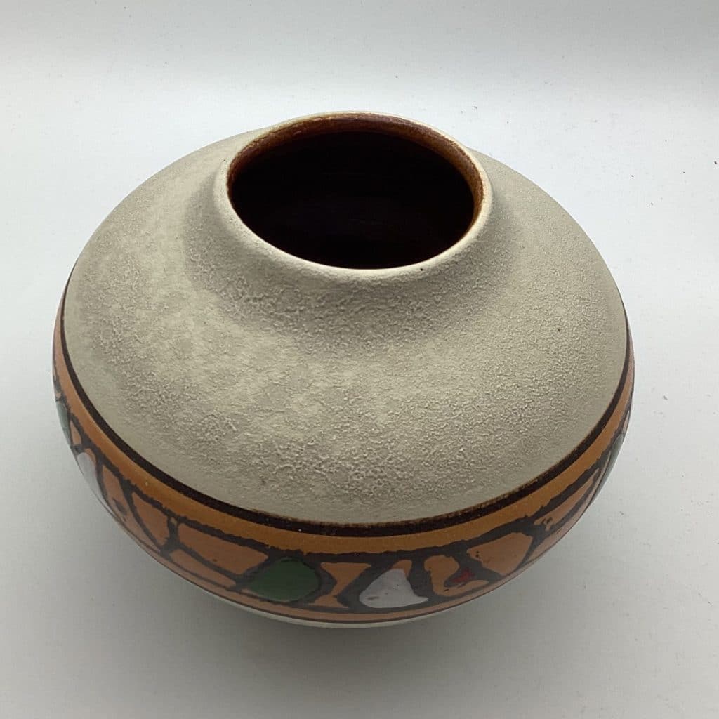 West Germany Abstract Vase | 1960's Mid Century vintage Pottery