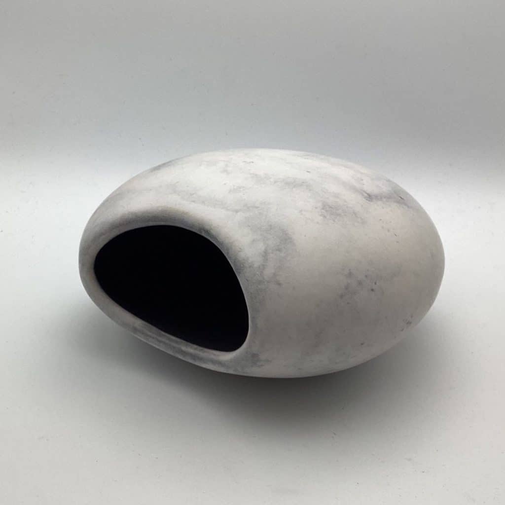Mid Century Abstract Vase | Unusual West Germany Marble effect Pottery