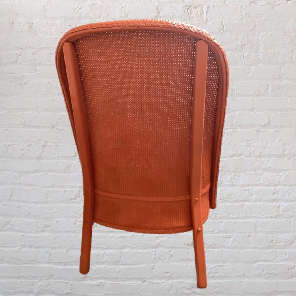 Vintage Levi's iconic Chair | Lloyd Loom Upholstered in Levi's denim Jeans pockets