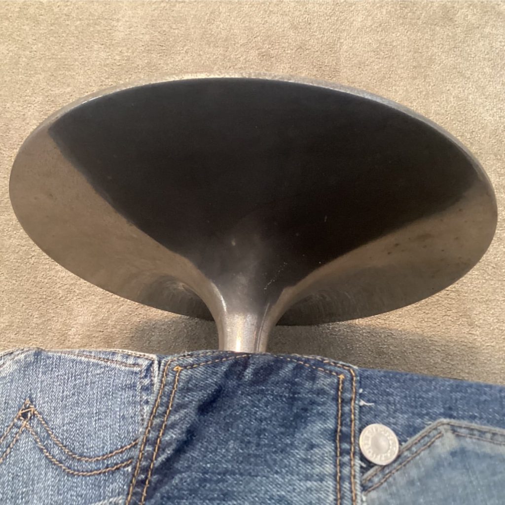 Extra Large Swivel Footstool | Vintage MCM Levi's Denim Jeans Pockets Design - Image 20