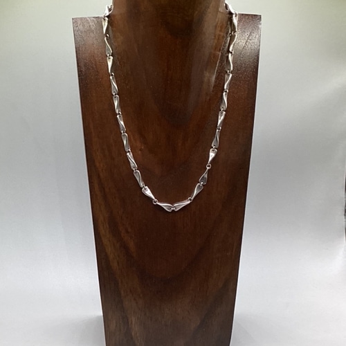 Mid-century Abstract Silver Necklace | Heavy Modernist