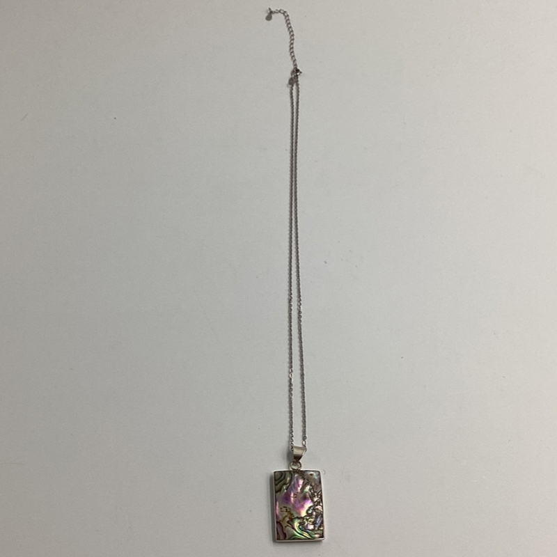 Abalone Shell Pendant in Sterling Silver – Iridescent Ocean Jewelry