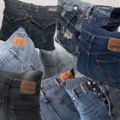 Denim cushions made from original Levi's jeans