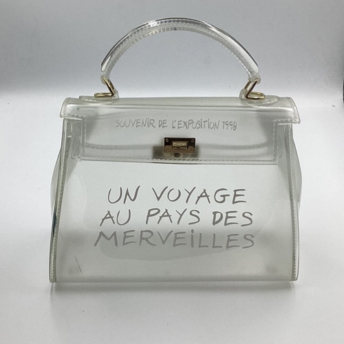 Souvenir De L’exposition handbag | Transparent Vintage Paris bag 1998