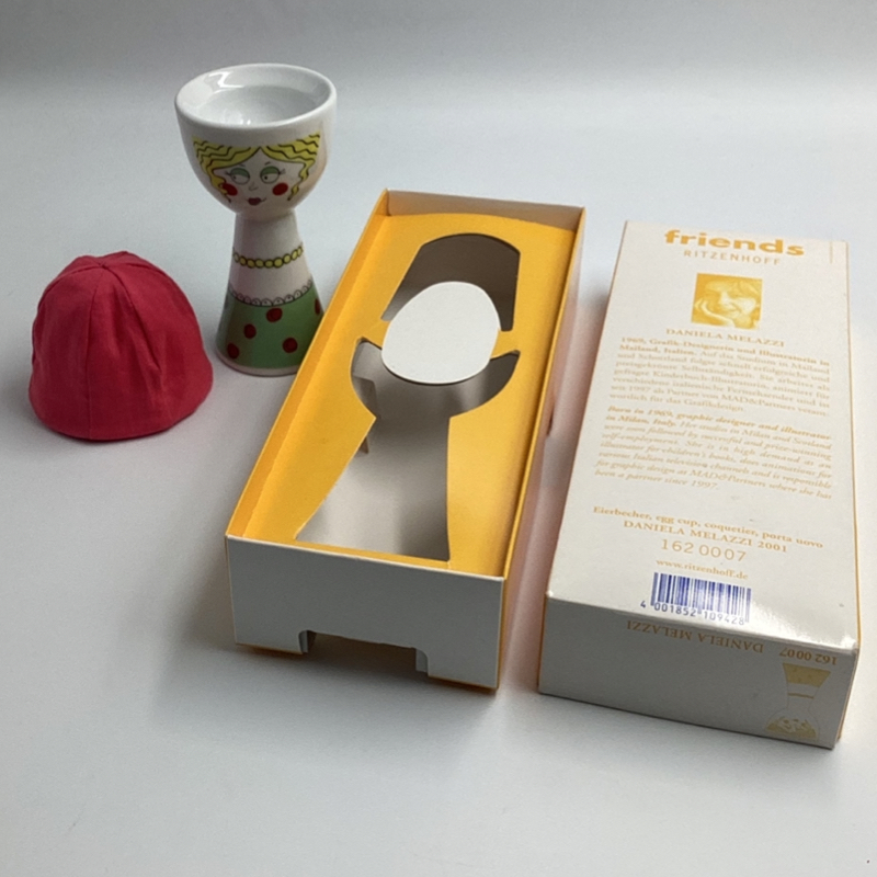Ritzenhoff “Friends” Egg Cup by Daniela Melazzi (2001) – Boxed Collectible