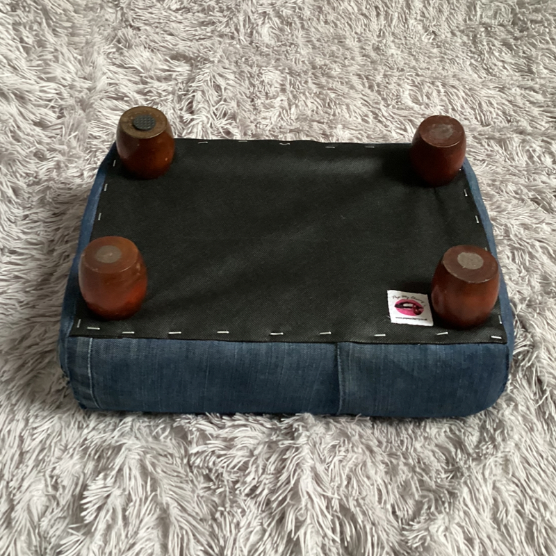 Retro Mid-Century Footstool | Levi’s 501 Denim Furniture