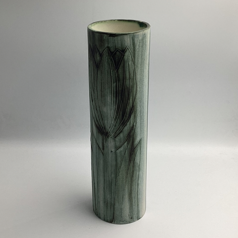 Carn Pottery Cornwall Vase – Large Textured Modernist Design